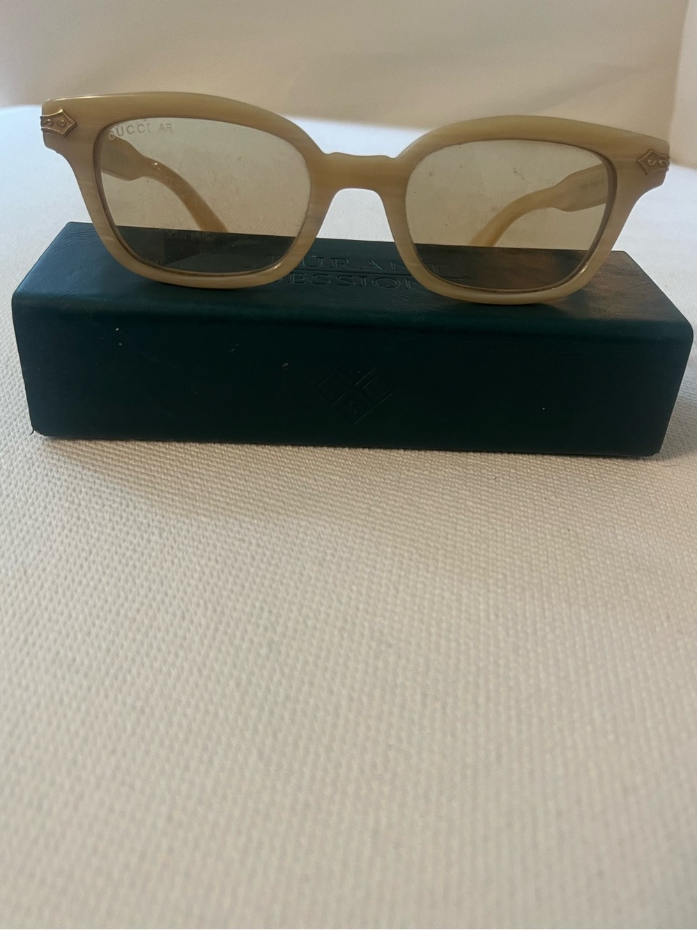 Gucci Light Beige Square Sunglasses